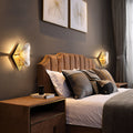 Avtoit | 1 Bulb Rhombus Wall Light Fixture Modern Stylish Metal and Clear Crystal Wall Lamp in Brass Finish