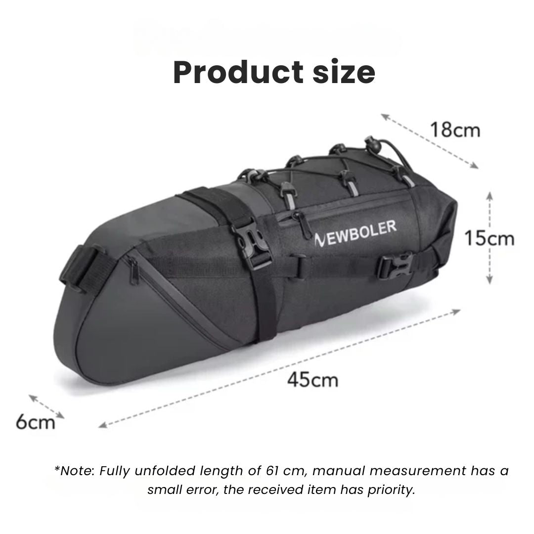 Avtoit | Waterproof Bike Saddle Bag – 10L Capacity, Lightweight & Durable Cycling Seat Pack