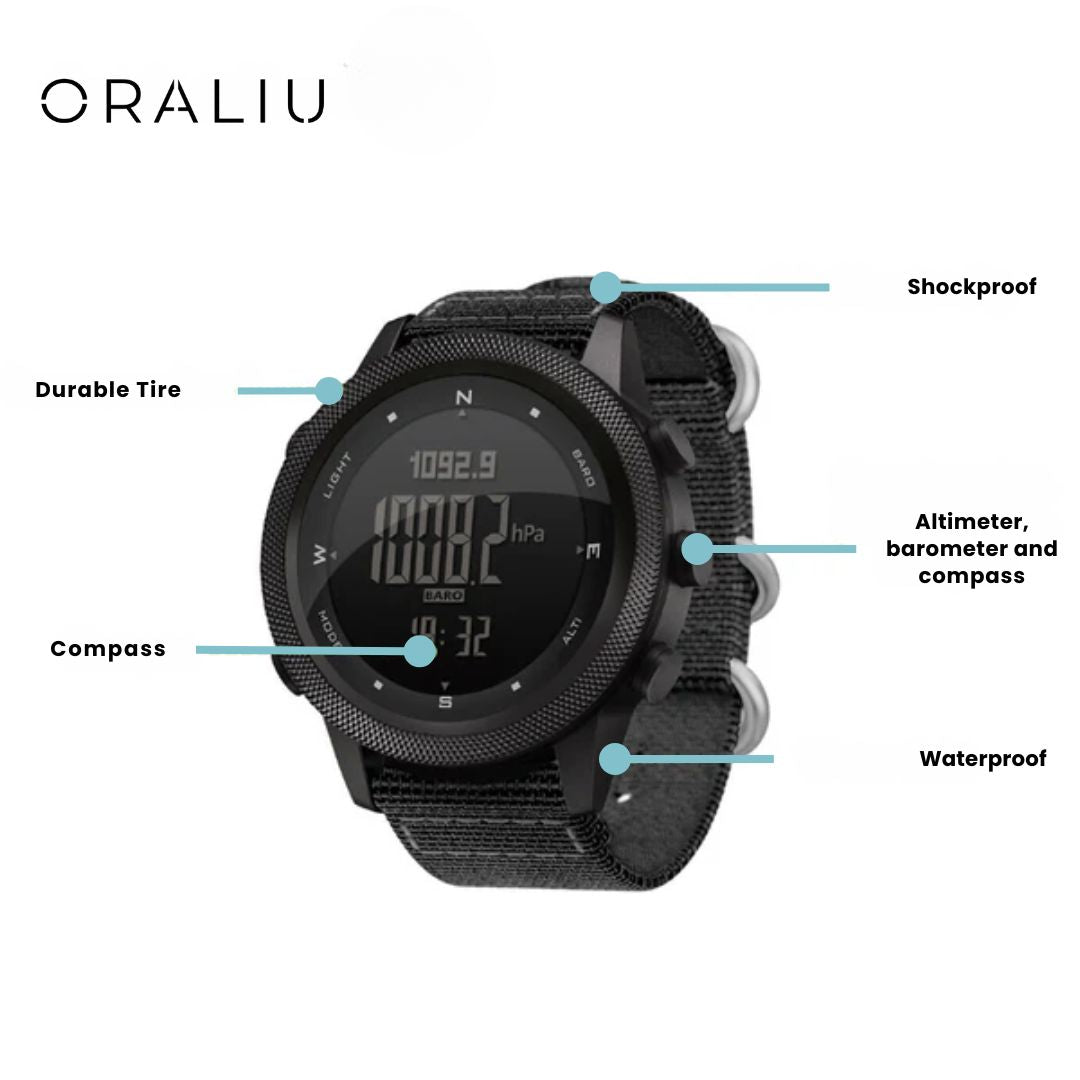 Avtoit | Outdoor Sports Watch – Waterproof 50M, Barometer, Altimeter & Compass
