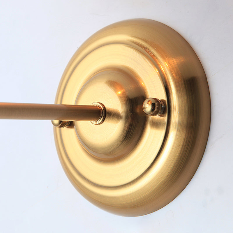 Avtoit | Brass 1 Lightbulb Wall Lamp Sconces Loft Style Metal Globe Shade Wall Mounted Lamp for Dining Room