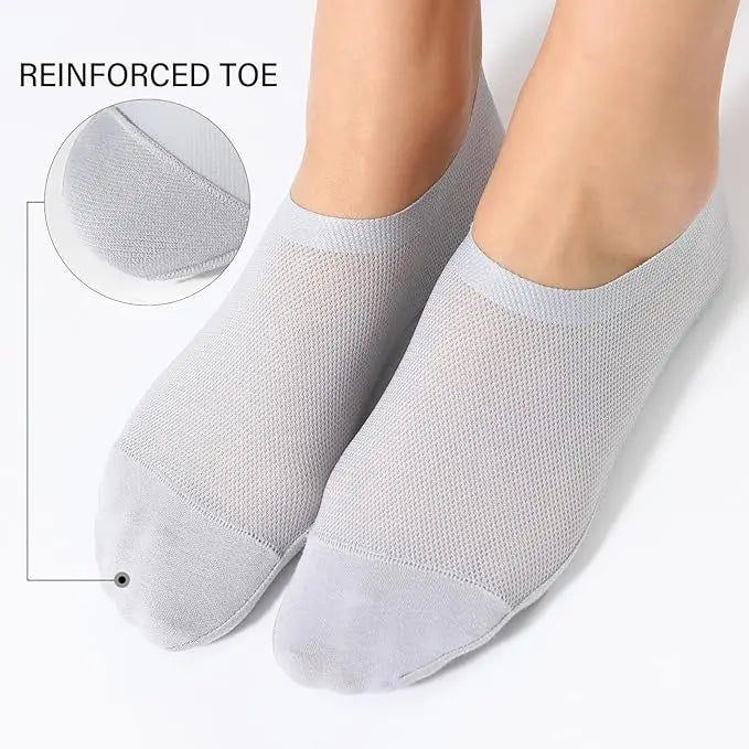 Avtoit | 4 Pair Breathable, Invisible Moisture-Wicking Mesh Socks