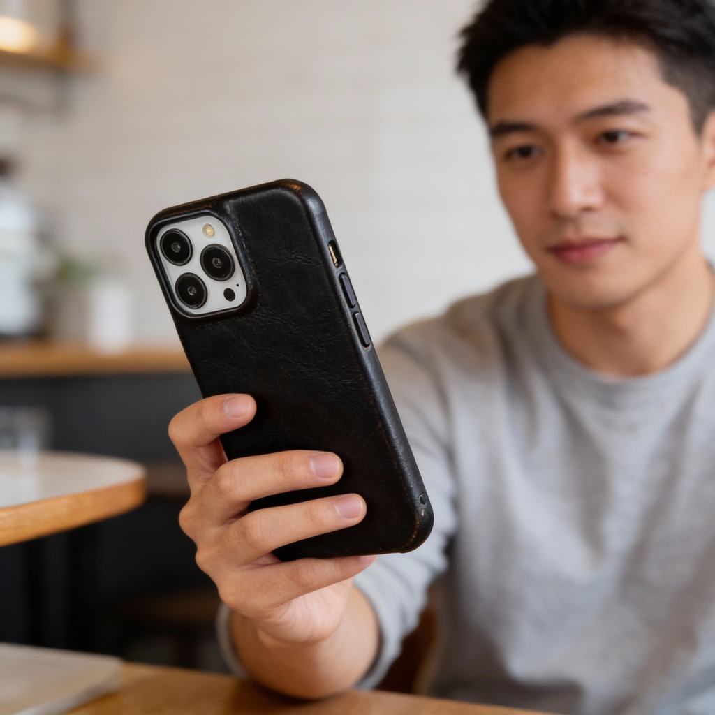 Avtoit | Oil Wax Genuine Leather Apple iPhone Case