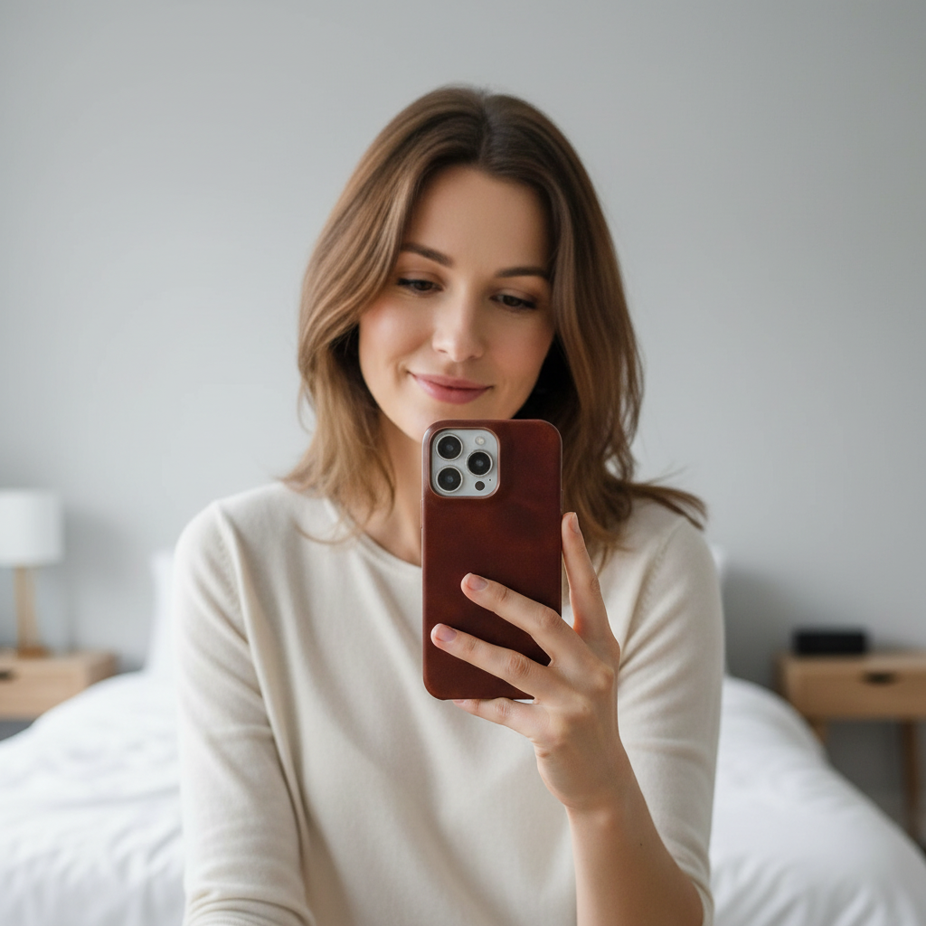 Avtoit | Oil Wax Genuine Leather Apple iPhone Case