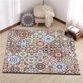 Avtoit | American Moroccan carpet in pink diamond geometric floral pattern carpet polyester non-slip carpet for home decor