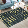 Avtoit | Simple novelty carpet in green checkered pattern Carpet Polyester Non-slip Stain-resistant rug for home decoration