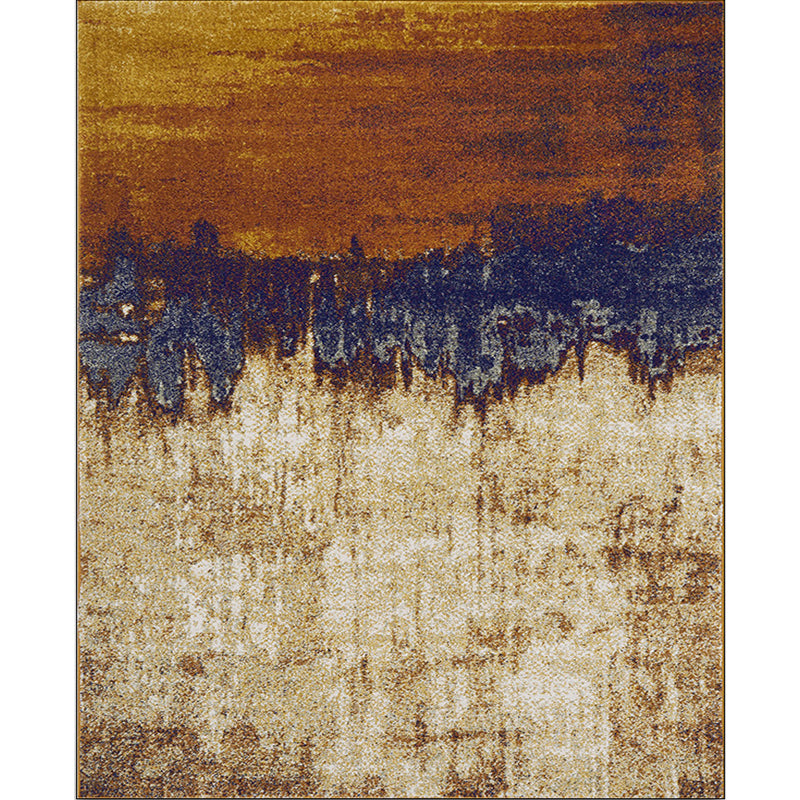 Avtoit | Brown industrial carpet Polyester oil painting print carpet washable non-slip backing carpet for the living room