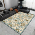 Avtoit | Moroccan Living Room Rug Multi-colored Pattern Printed Rug Polyester Pet-friendly Stain-resistant Area Rug