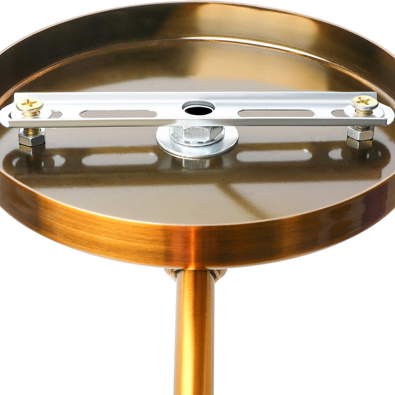 Avtoit | Retro Dome Wall Lamp 1 Bulb Metal Wall Lighting with Swingarm in Brass/Chrome for Bathroom