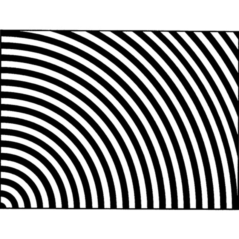 Avtoit | Black and White Bedroom Carpet Novelty 3D Half Arch Pattern Rug Polyester Non-slip Stain Resistant Carpet