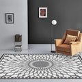 Avtoit | Gripe Bedroom Carpet Moroccan Geometric Mesh Pattern Area Rug Polyester Non-Slip Back Carpet