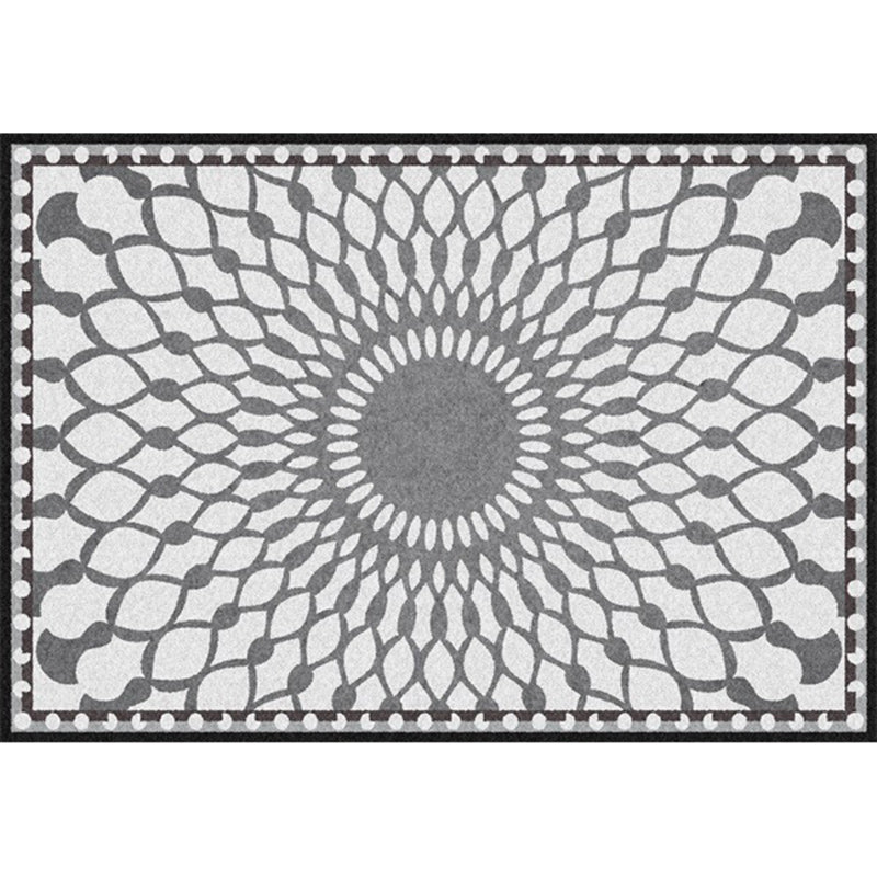 Avtoit | Gripe Bedroom Carpet Moroccan Geometric Mesh Pattern Area Rug Polyester Non-Slip Back Carpet
