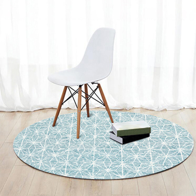 Avtoit | Cattle Rug Southwest Simple Geometric Grid Tribal Rug Polyester Non-slip Stain-resistant Area Rug