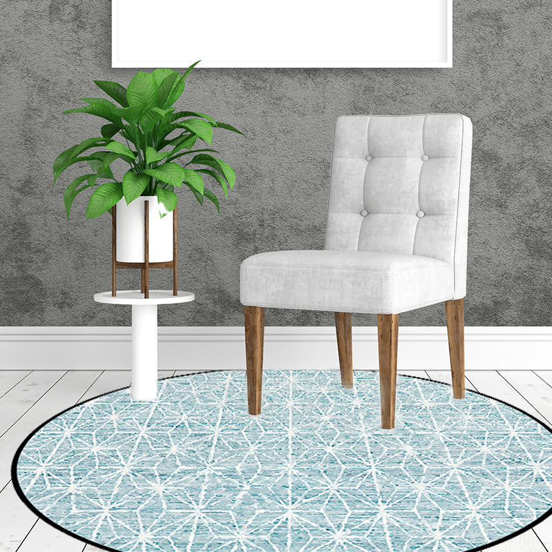 Avtoit | Cattle Rug Southwest Simple Geometric Grid Tribal Rug Polyester Non-slip Stain-resistant Area Rug