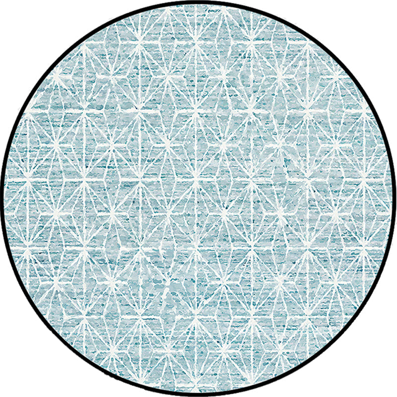 Avtoit | Cattle Rug Southwest Simple Geometric Grid Tribal Rug Polyester Non-slip Stain-resistant Area Rug