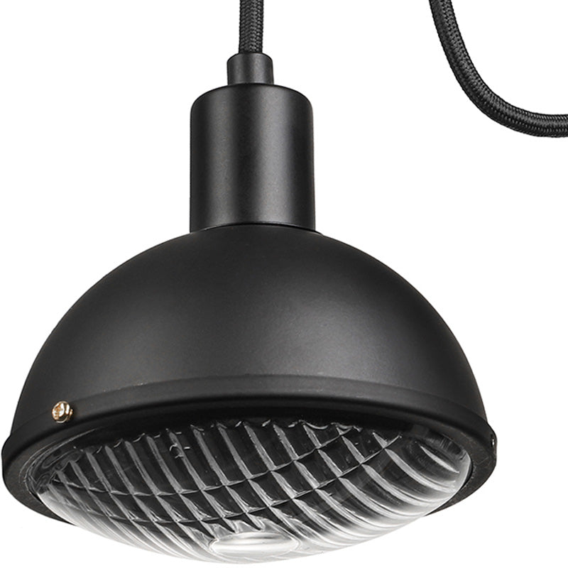 Avtoit | 1 Light Wall Lighting Farm Bowl Shade Metallic Wall Lamp in Black for Dining Room