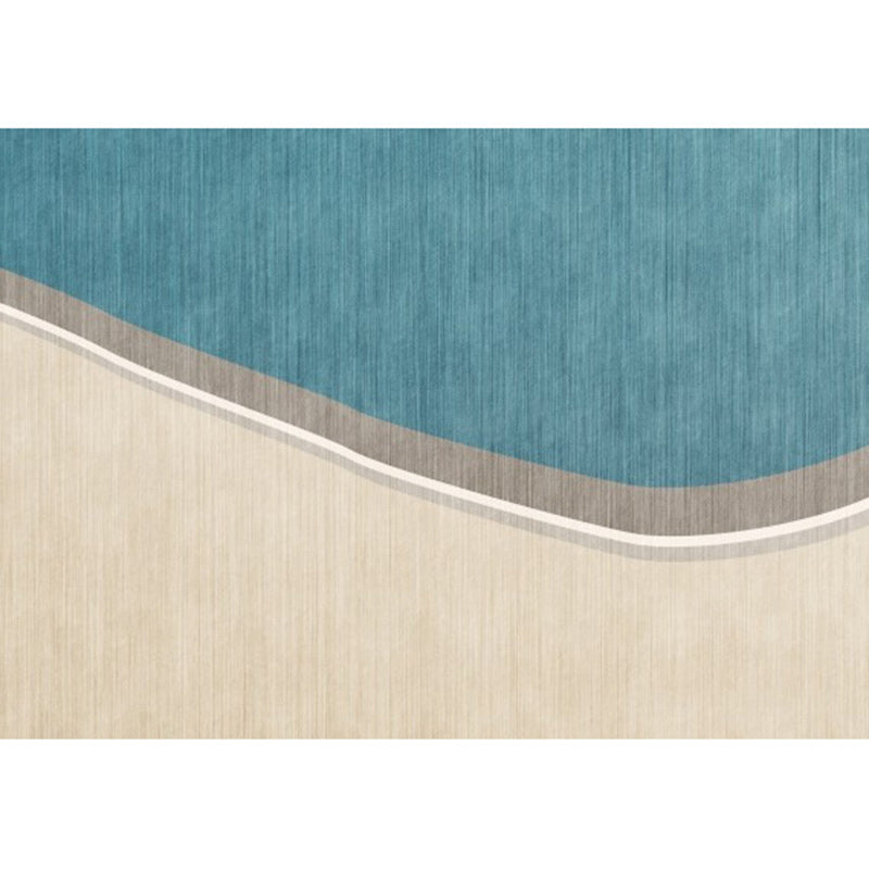 Avtoit | Colorful Round Bedroom Carpet Novelty Color Block Pattern Area Rug Polyester Washable Anti-Slip Carpet