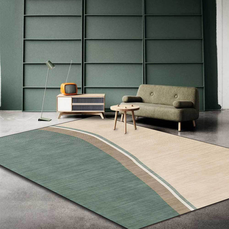 Avtoit | Colorful Round Bedroom Carpet Novelty Color Block Pattern Area Rug Polyester Washable Anti-Slip Carpet