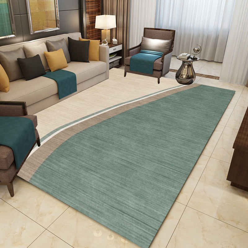 Avtoit | Colorful Round Bedroom Carpet Novelty Color Block Pattern Area Rug Polyester Washable Anti-Slip Carpet