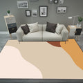 Avtoit | Novelty Living Room Rug Colorful Color Block Print Rug Polyester Pet Friendly Stain Resistant Rug
