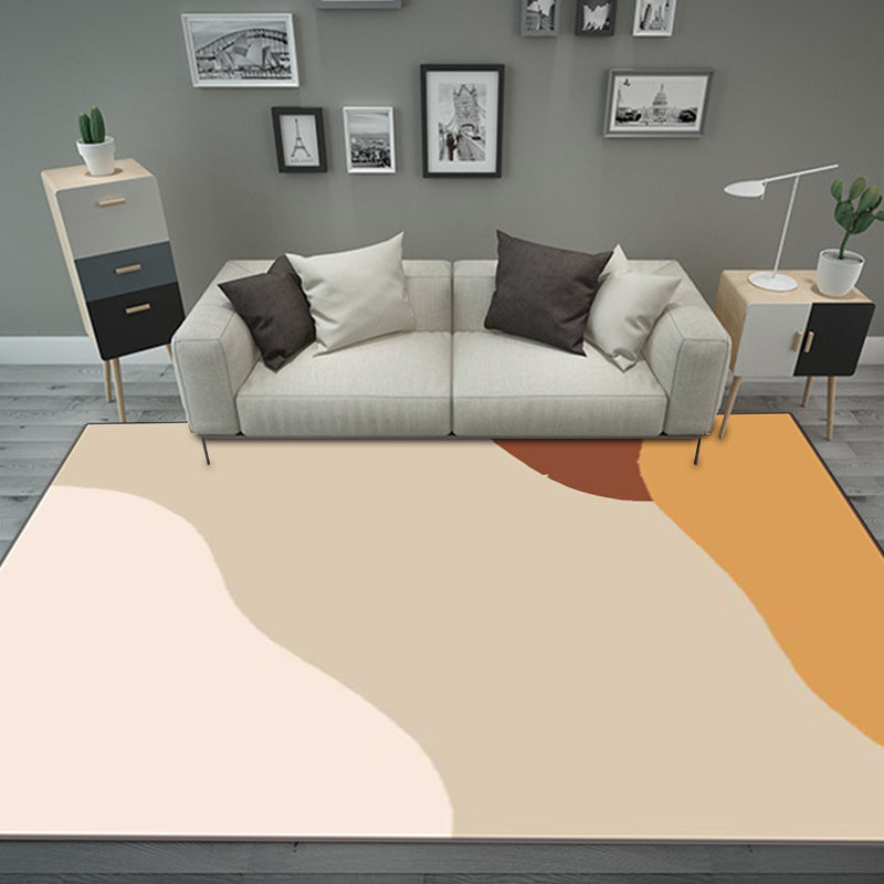 Avtoit | Novelty Living Room Rug Colorful Color Block Print Rug Polyester Pet Friendly Stain Resistant Rug