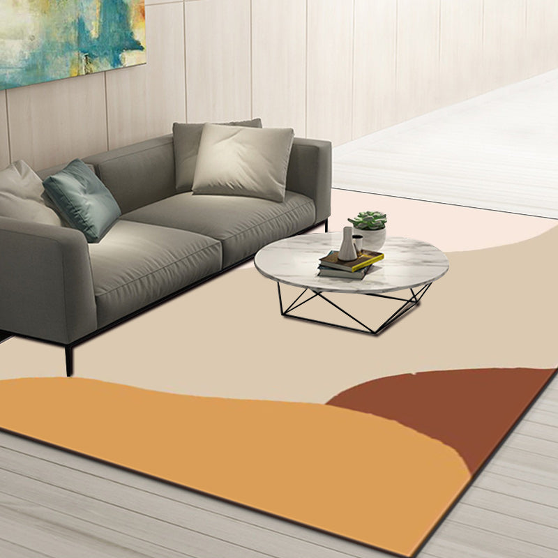 Avtoit | Novelty Living Room Rug Colorful Color Block Print Rug Polyester Pet Friendly Stain Resistant Rug