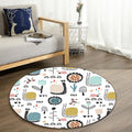 Avtoit | Unique Children's Carpet in White Animal Snail Butterfly Flower Pattern Carpet Polyester Non-Slip Rug for Children's Room