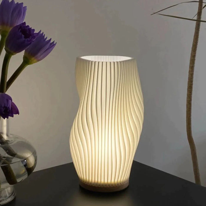 Avtoit | Wavecrest Table Lamp – Soft Glow Designer Lamp with Dimmable Warm & Natural White Light