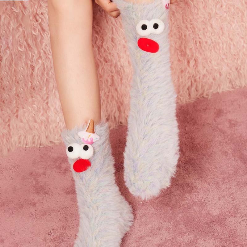 Avtoit | Coral velour three-dimensional original socks