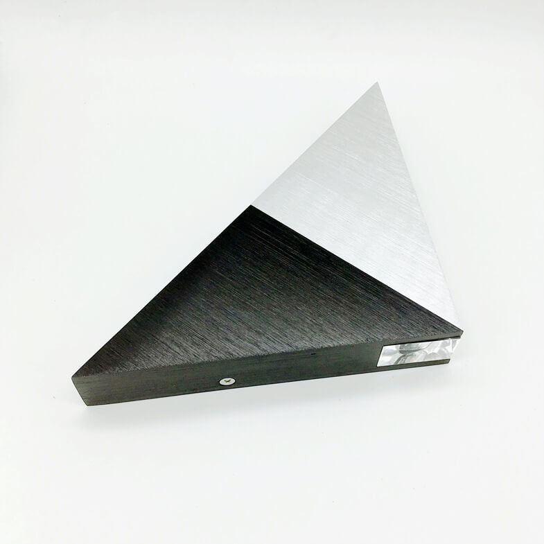 Avtoit | TriLumina Prism LED Wall Light | Creative Pyramid Design | Aluminum & Acrylic | Colored Light Options