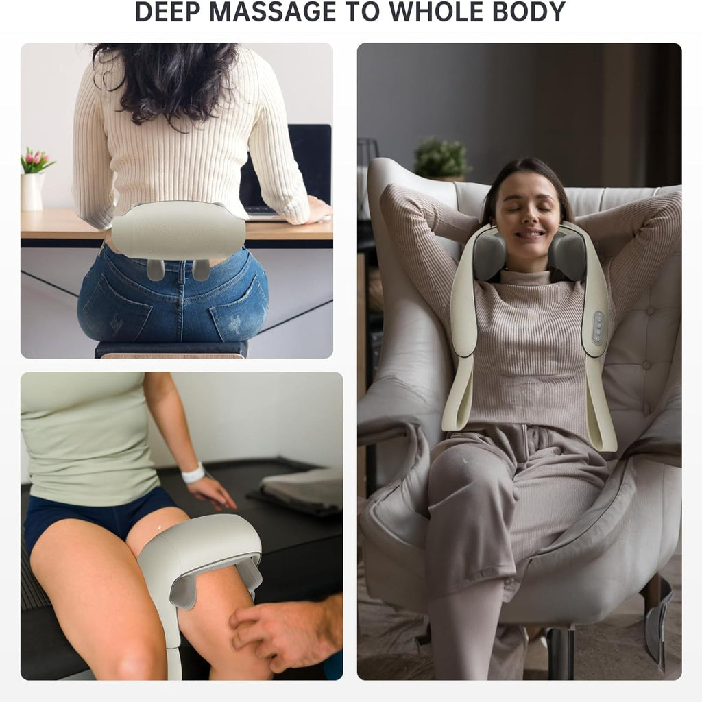 Avtoit | Heated Massage Chair with Back & Neck Cushion – Shiatsu Massage for Total Comfort