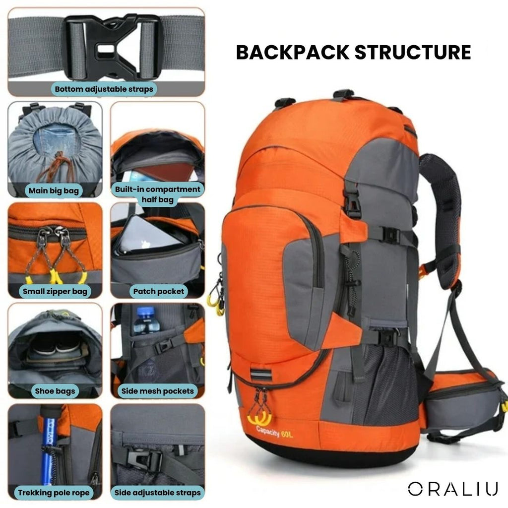 Avtoit | 60L Waterproof Backpack – Ultimate Outdoor Backpack for All Adventures