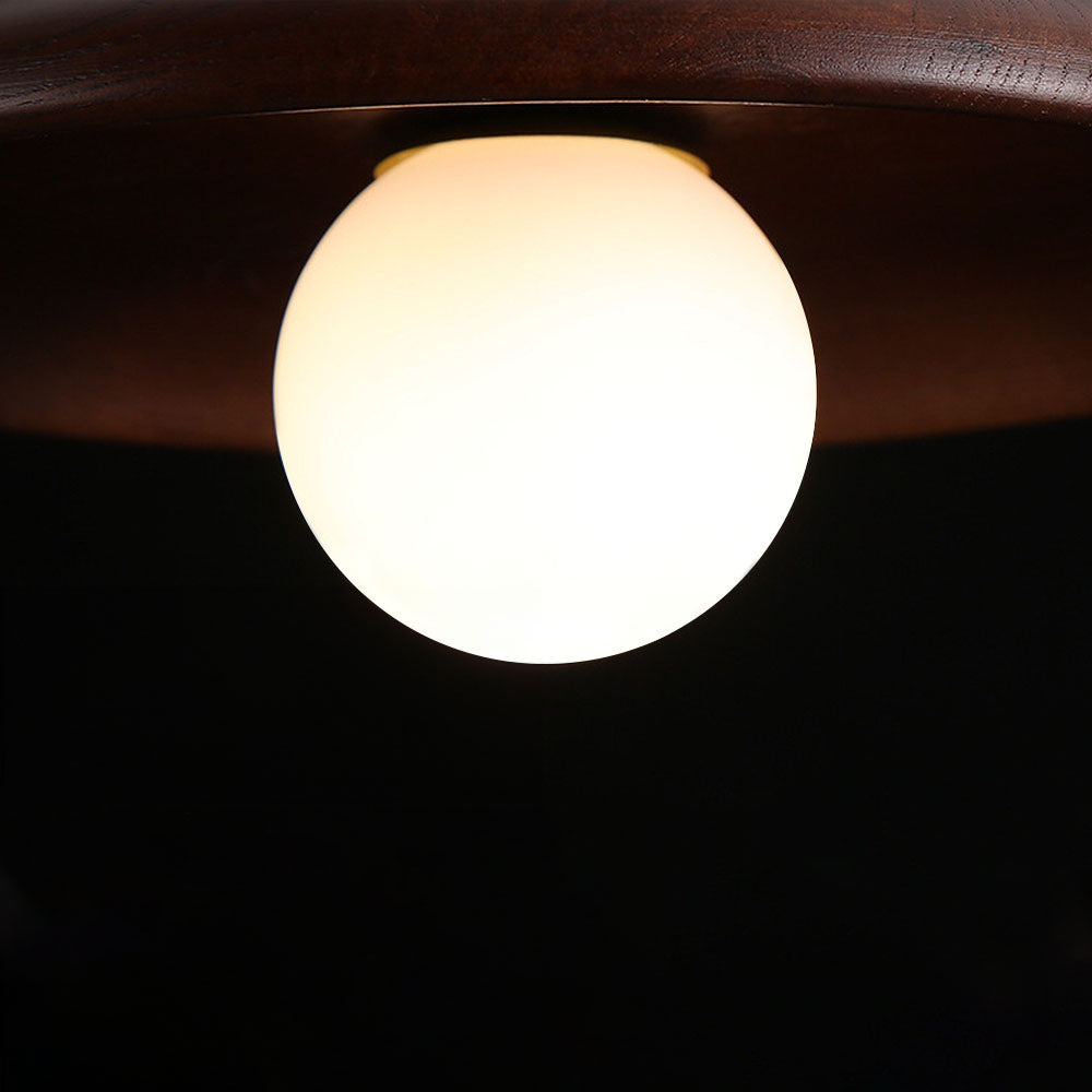 Avtoit | Nordic Wood Round Ceiling Light Fixture - Minimalist Design for Hallway & Living Room Lighting