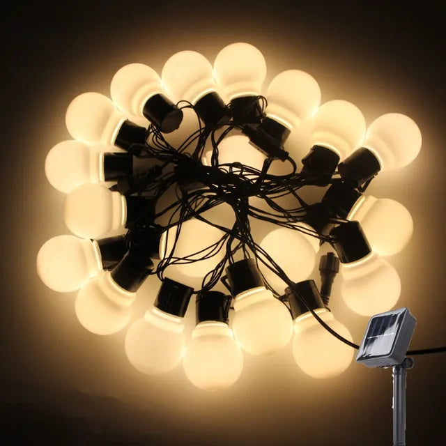 Avtoit | Waterproof Outdoor String Lights - Solar Garden Lighting for Balcony & Terrace