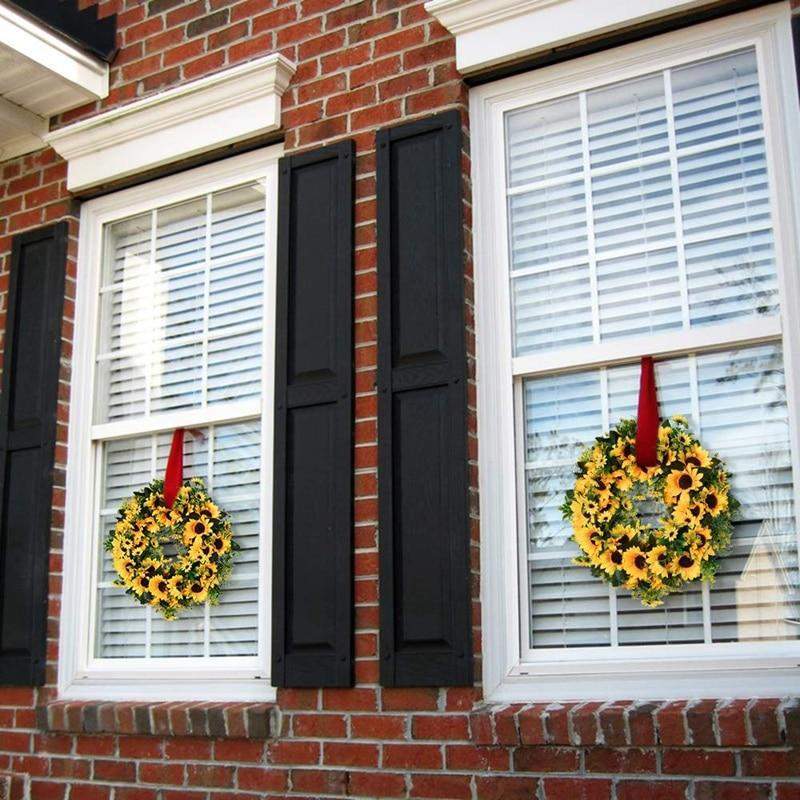 Avtoit | 16'' Gold Artificial Sunflower Wreath