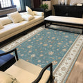 Avtoit | Persian geometric print carpet green and beige polyester carpet machine washable non-slip carpet for the living room
