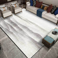 Avtoit | Vintage Ink Wash Painting Rug with Mountain Gray Polyester Rug Machine Washable Non-Slip Area Rug for Bedroom