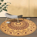 Avtoit | Blue and green southwest rug Polyester geometric pattern rug washable non-slip backing rug for living room
