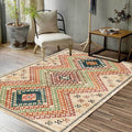 Avtoit | Southwest Living Room Carpet in Yellow Diamond Print Carpet Polyester Stain Resistant Non-Slip Carpet