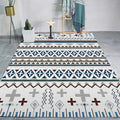 Avtoit | Tribal Southwestern rug with white geometric cross pattern rug polyester pet-friendly rug for home decor