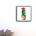 Avtoit | Tropical Wall Art Print Pastel Color Bonsai Painting Canvas for Living Room, Textured