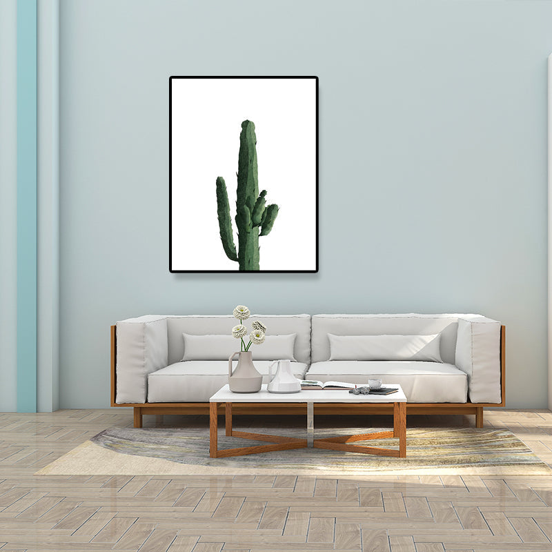 Avtoit | Tropical Plant Cactus Wall Decoration Green Texture Surface Canvas Print for Living Room