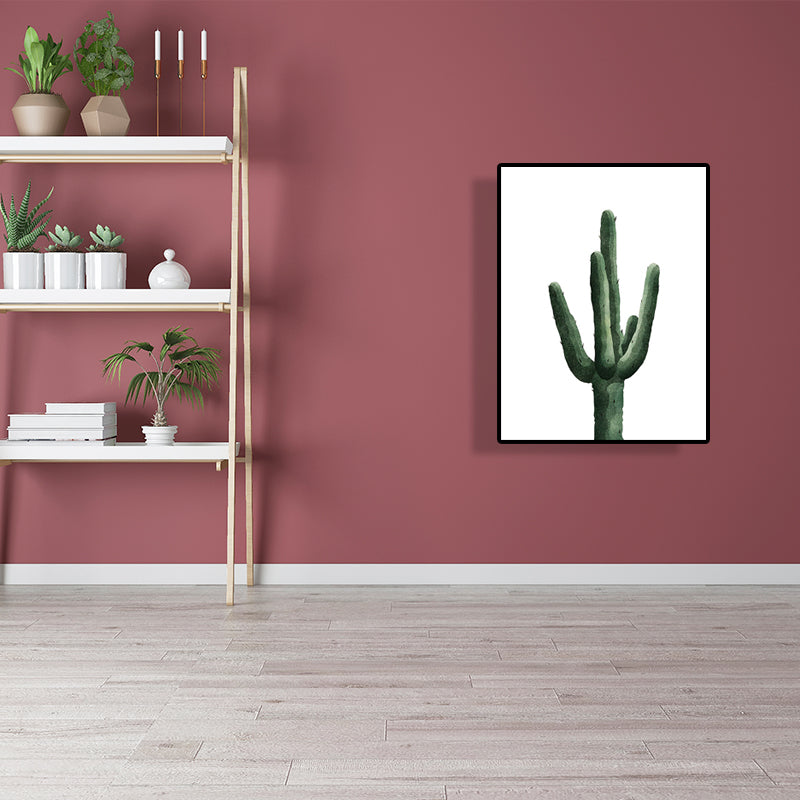 Avtoit | Tropical Plant Cactus Wall Decoration Green Texture Surface Canvas Print for Living Room