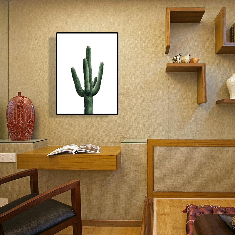 Avtoit | Tropical Plant Cactus Wall Decoration Green Texture Surface Canvas Print for Living Room