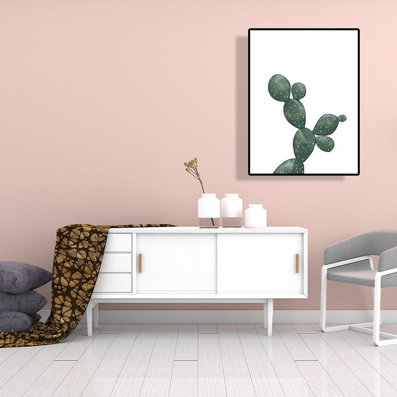 Avtoit | Tropical Plant Cactus Wall Decoration Green Texture Surface Canvas Print for Living Room