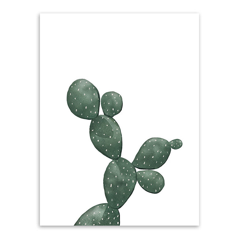 Avtoit | Tropical Plant Cactus Wall Decoration Green Texture Surface Canvas Print for Living Room