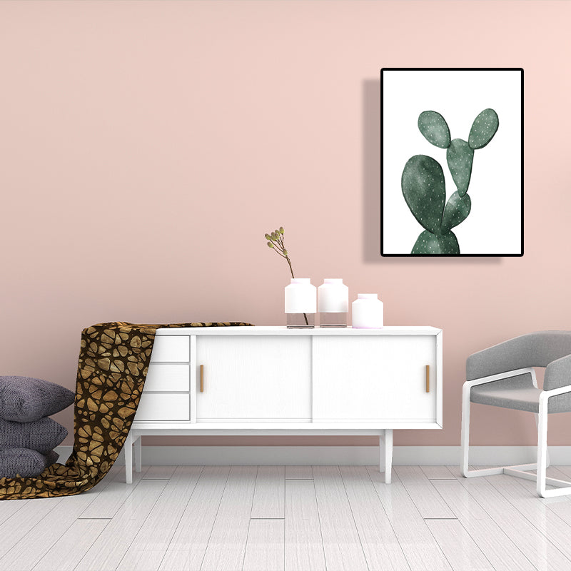 Avtoit | Tropical Plant Cactus Wall Decoration Green Texture Surface Canvas Print for Living Room