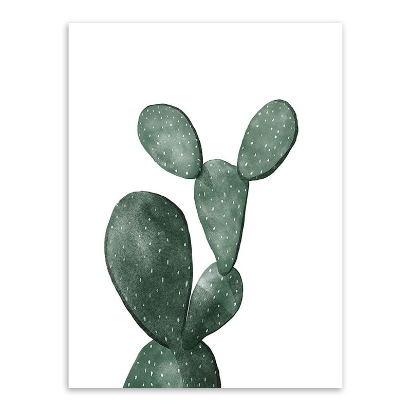 Avtoit | Tropical Plant Cactus Wall Decoration Green Texture Surface Canvas Print for Living Room