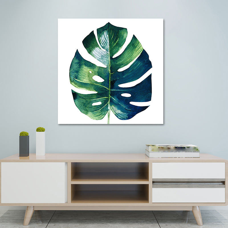Avtoit | Stylish tropical leaf art print for bedroom Botanical wall decoration in green