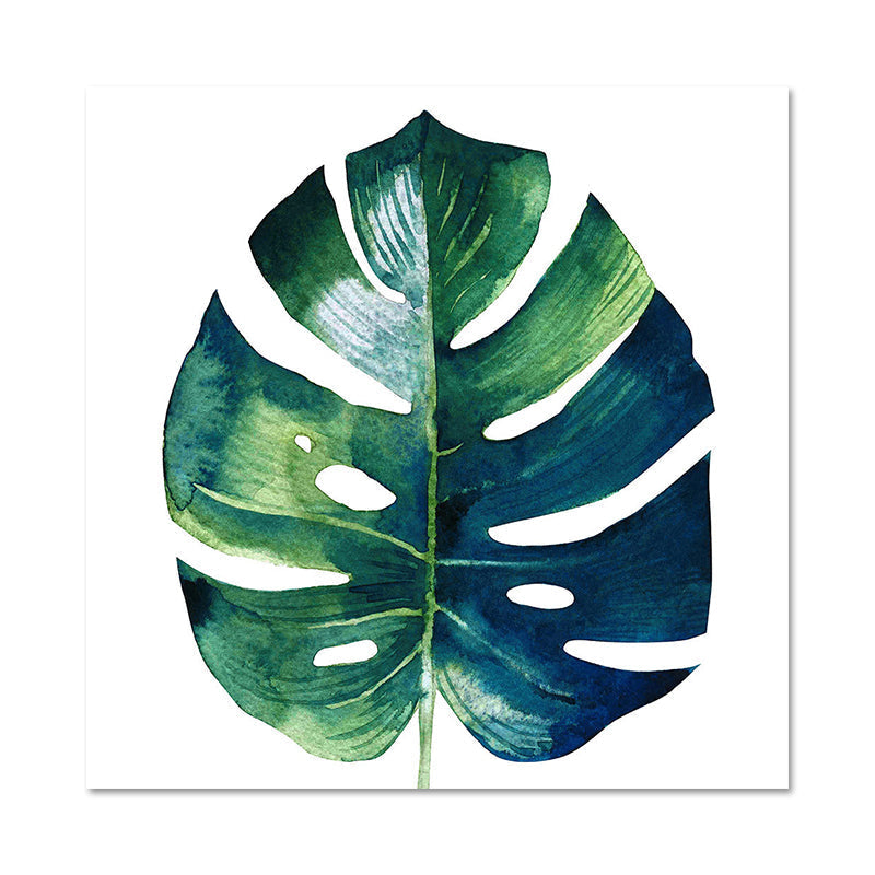 Avtoit | Stylish tropical leaf art print for bedroom Botanical wall decoration in green
