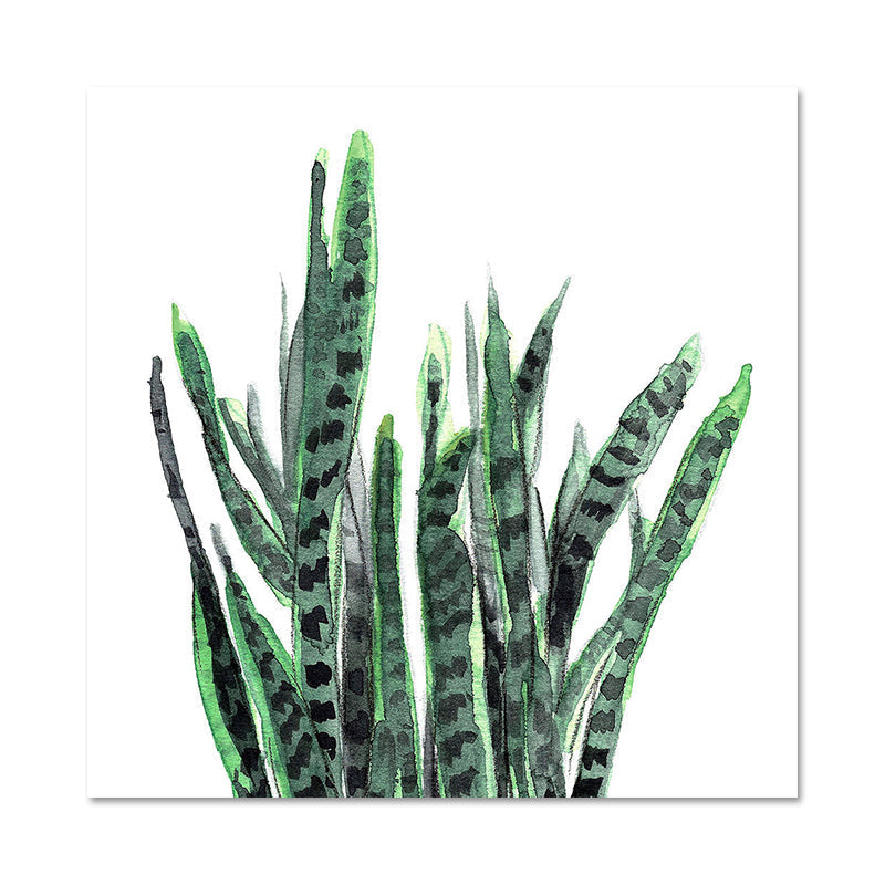 Avtoit | Stylish tropical leaf art print for bedroom Botanical wall decoration in green